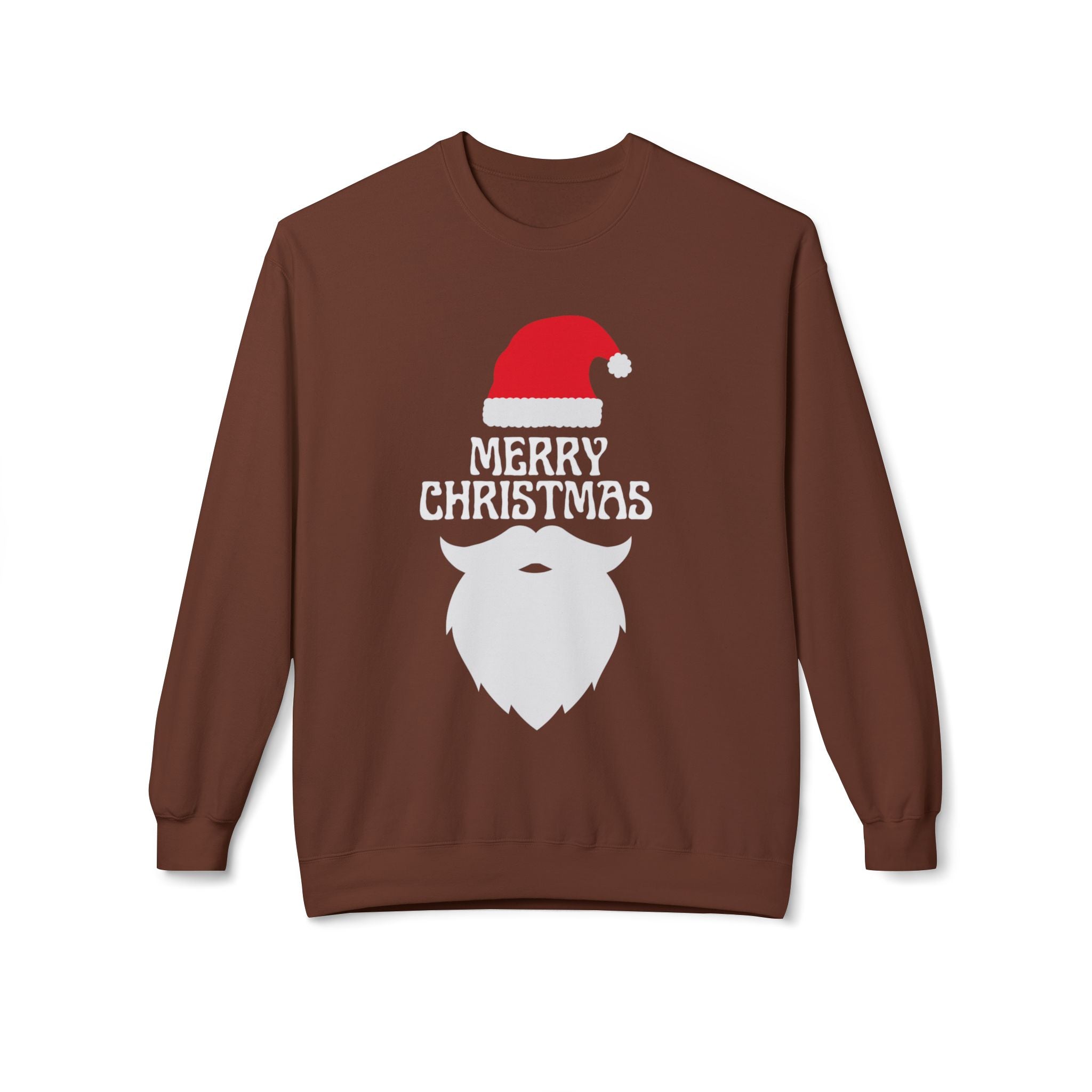 Christmas Sweatshirt, Unisex Fleece Crew, Merry Christmas Sweater, Holiday Apparel, Seasonal Gift, Winter Comfort