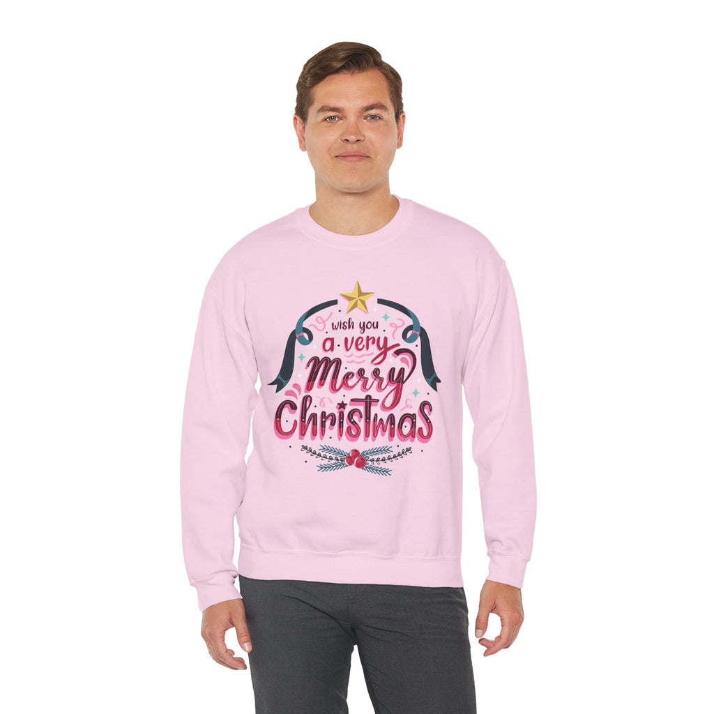 Merry Christmas Sweatshirt, Cozy Holiday Apparel, Unisex Christmas Gift, Festive Crewneck, Winter Wardrobe Essential