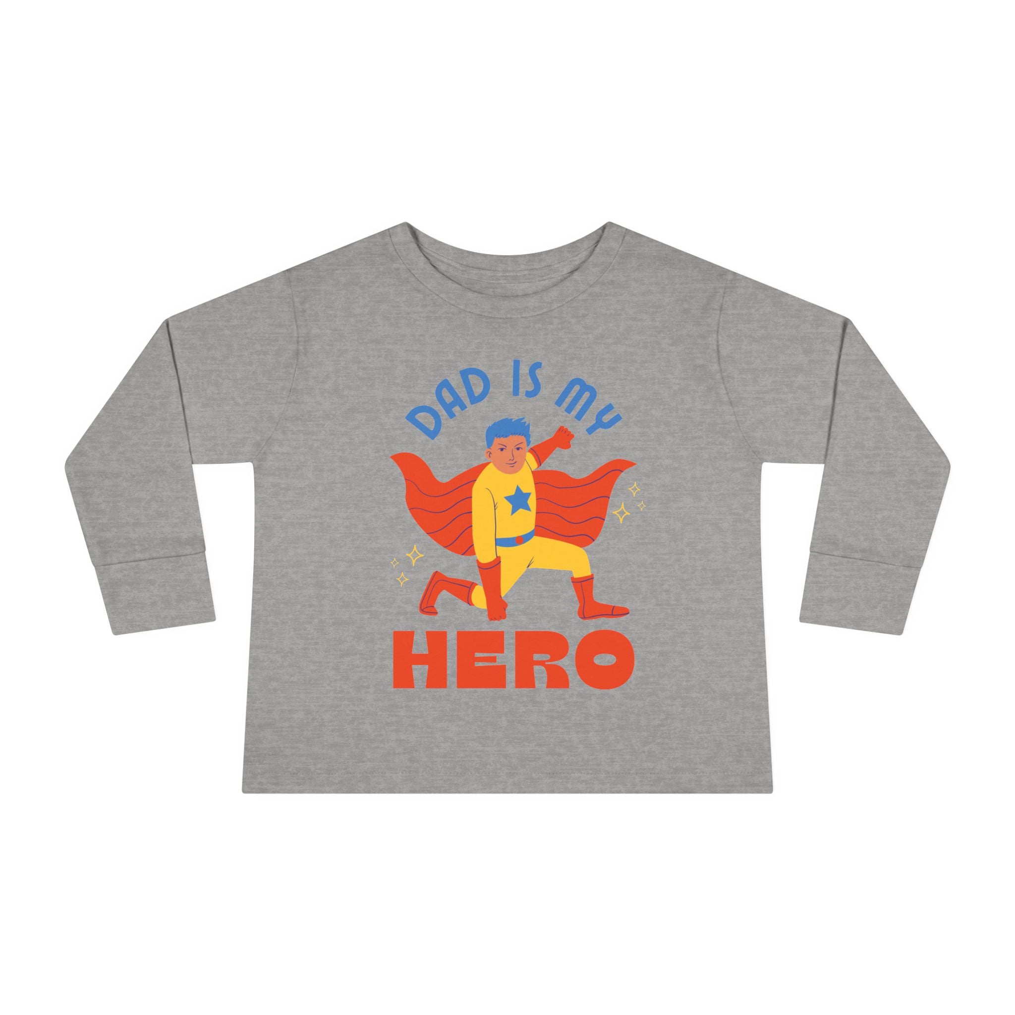 Toddler Long Sleeve Tee – Soft Combed Ringspun Cotton, Durable & Comfortable