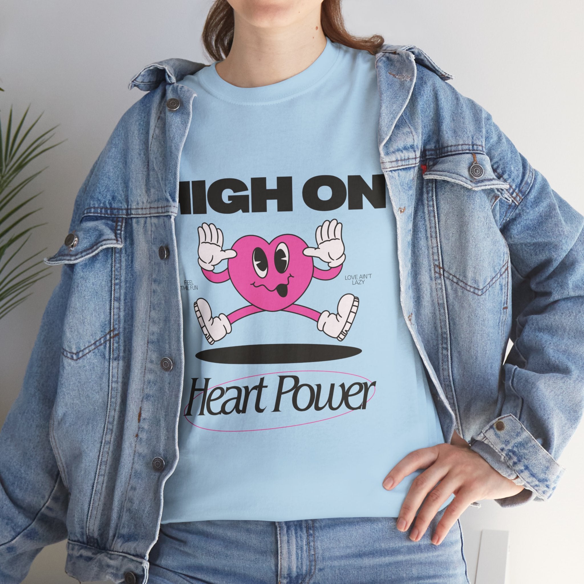 Heart Power Unisex T-Shirt Design | Graphic Tee for Men & Women | Streetwear Aesthetic T-Shirt