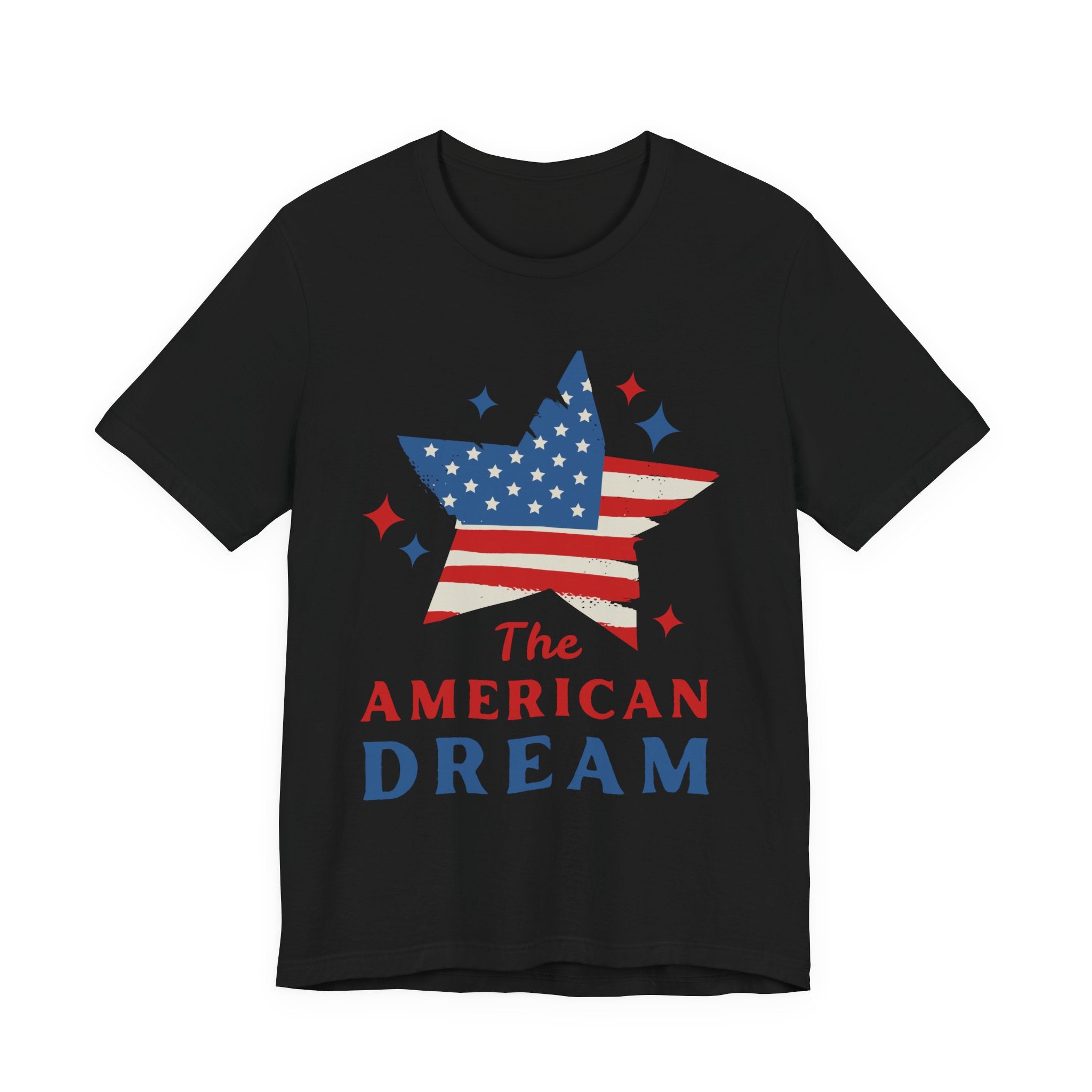 Patriotic T-Shirt, Independence Day Tee, American Dream Shirt, 4th of July Outfit, Stars and Stripes Tee Shirt