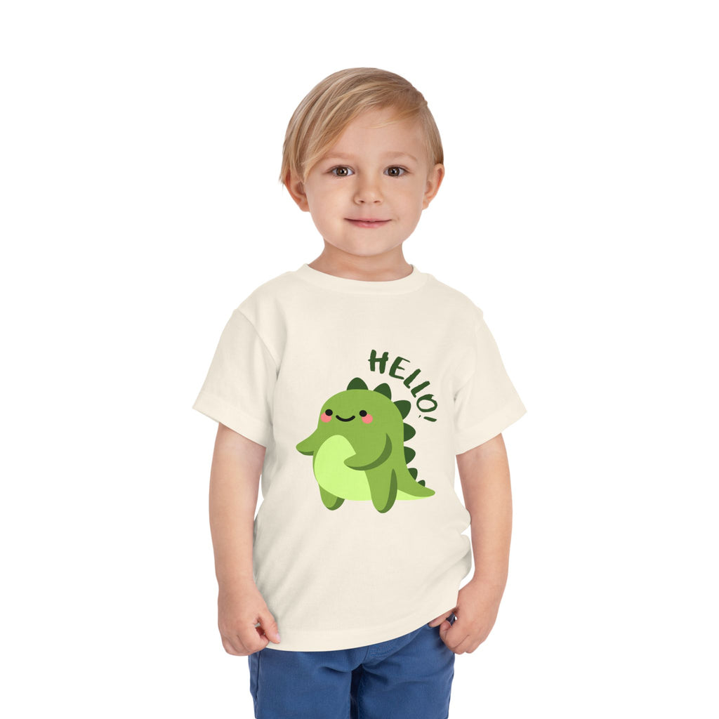 Cute Dinosaur Toddler Tee - Playful Kids Short Sleeve Shirt, Perfect for Gifts, Birthdays, Parties, Everyday Wear