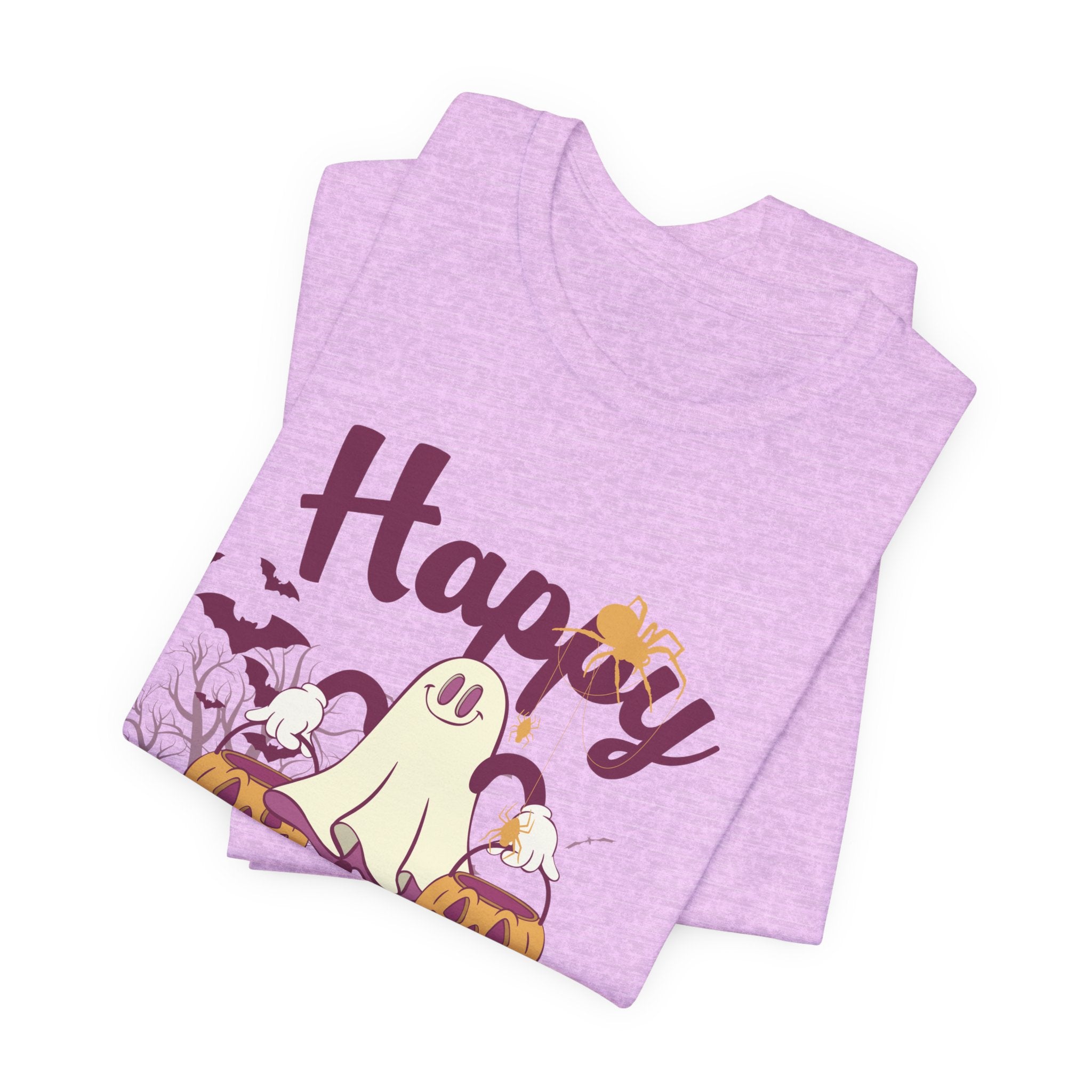 Halloween Unisex T-Shirt, Cute Ghost Tee, Fall Apparel, Kids Halloween Costume, Spooky Season Shirt, Trick or Treat Gift