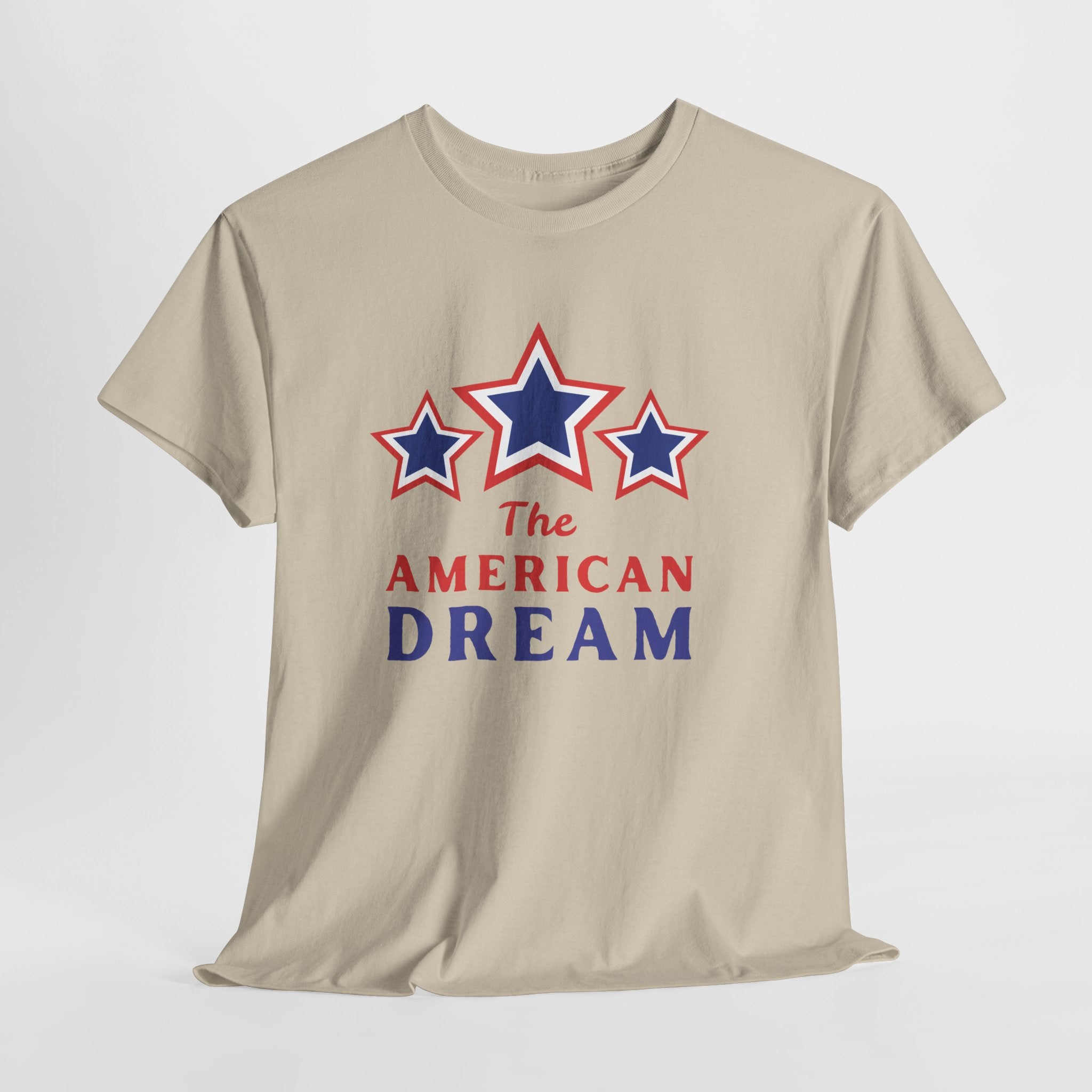 American Dream Graphic Tee, Patriotic Shirt, Unisex Cotton T-Shirt, Fourth of July Gift, Summer Casual Wear, Vintage Star Design