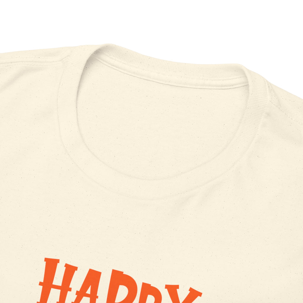 Happy Halloween Ghost Tee, Unisex Cotton T-Shirt, Halloween Apparel, Fall Fashion, Cute Halloween Gift, Ghost Tee