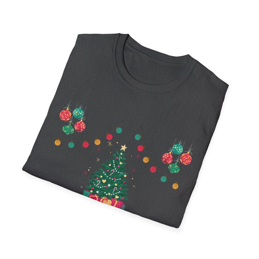 Merry Christmas Unisex T-Shirt, Festive Tee, Holiday Apparel, Winter Gift, Cozy Christmas Style, Unisex Softstyle Shirt