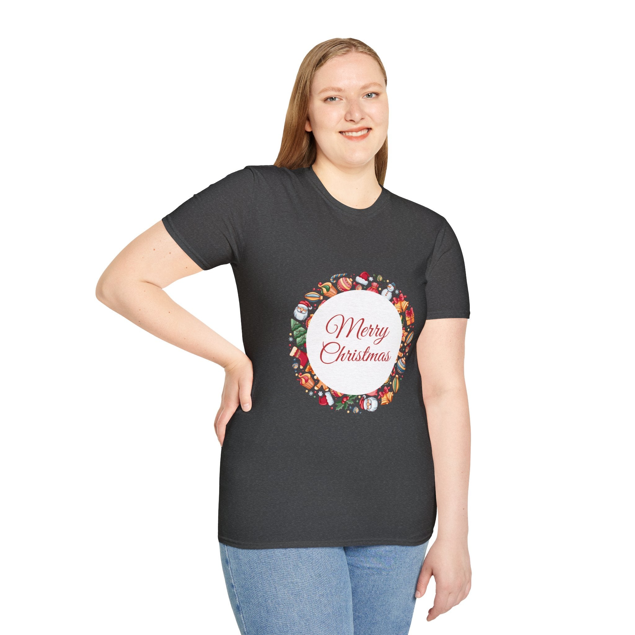 Merry Christmas Unisex T-Shirt, Holiday Apparel, Christmas Gift, Festive Tee, Seasonal Wear, Unisex T-Shirt