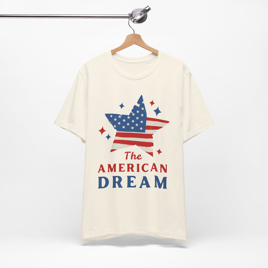 Patriotic T-Shirt, Independence Day Tee, American Dream Shirt, 4th of July Outfit, Stars and Stripes Tee Shirt