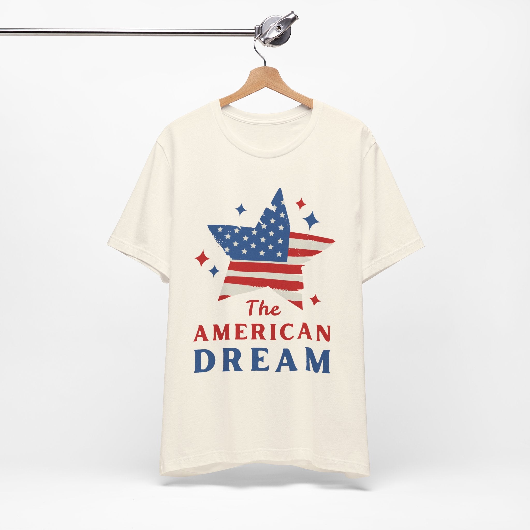 Patriotic T-Shirt, Independence Day Tee, American Dream Shirt, 4th of July Outfit, Stars and Stripes Tee Shirt