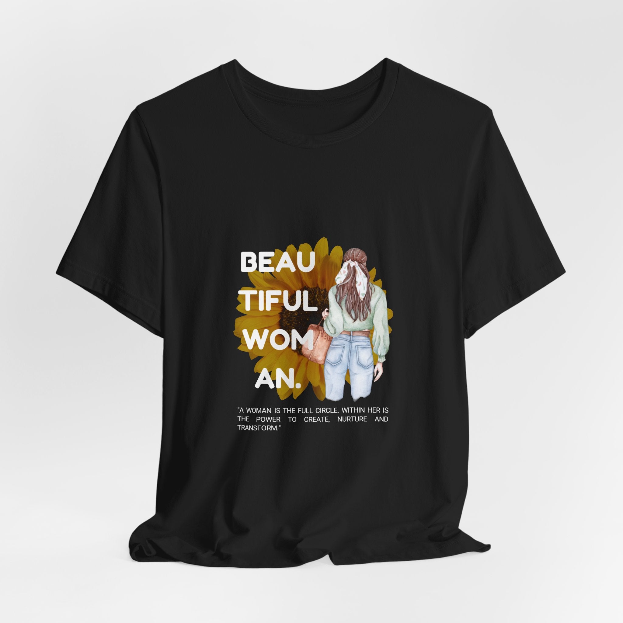 Beautiful Woman Unisex Jersey Tee - Empowering, Casual Wear, Gift for Her, Self-Love Shirt, Inspirational Everyday Apparel