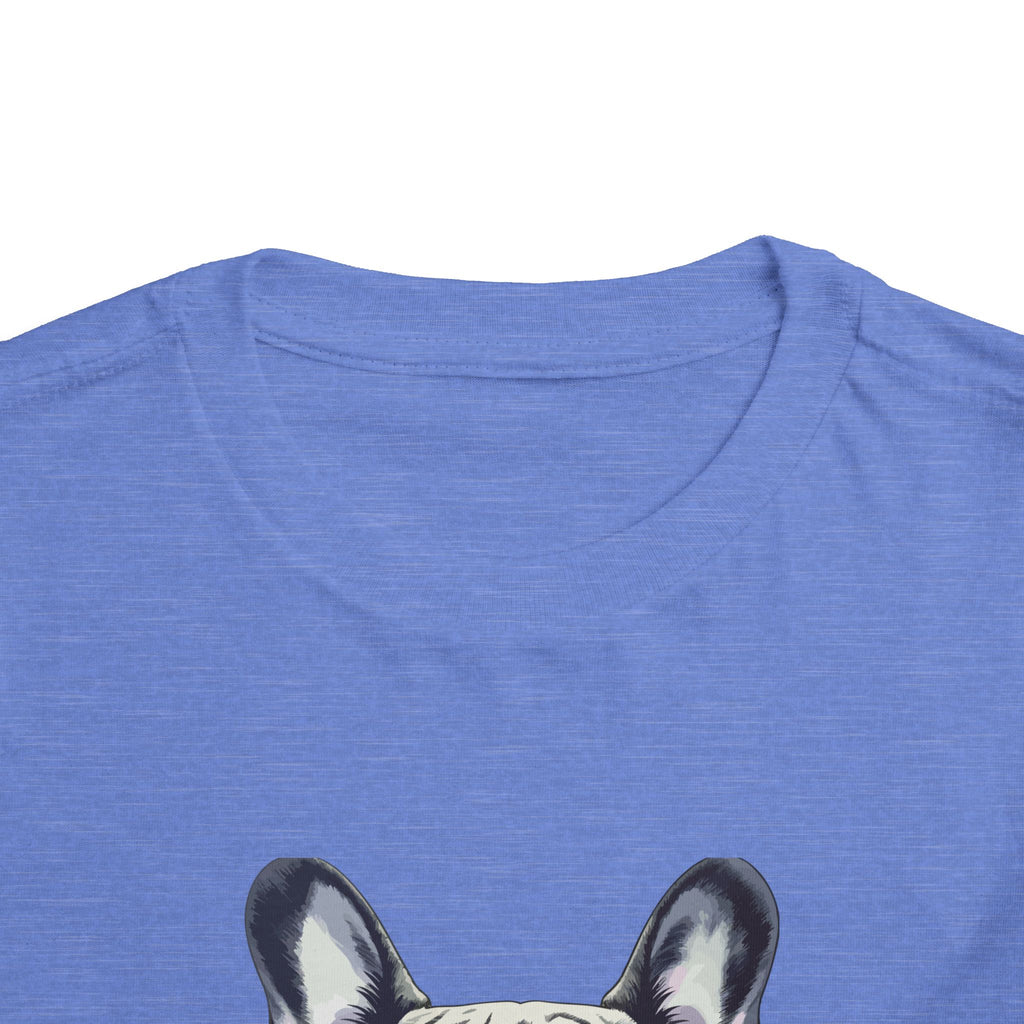 Cool French Bulldog Toddler Tee, I'm Cool Shirt, Kids Summer Tee, Pet Lover Gift, Cute Toddler Outfit