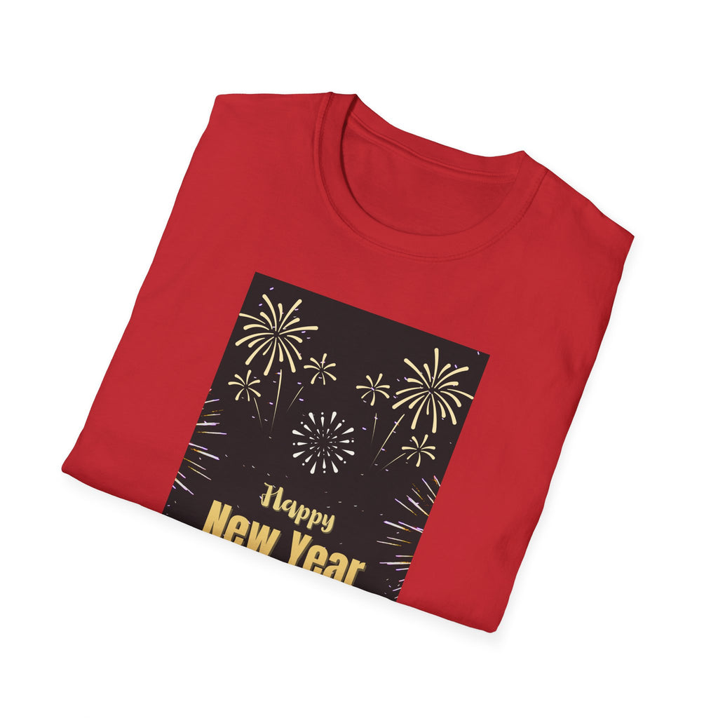 Happy New Year 2026 Unisex Softstyle T-Shirt, New Year Celebration Tee, Unisex Graphic Shirt, Festive Apparel, Holiday Gift