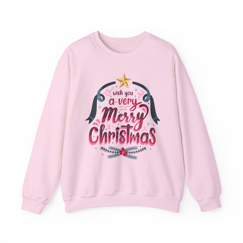 Merry Christmas Sweatshirt, Cozy Holiday Apparel, Unisex Christmas Gift, Festive Crewneck, Winter Wardrobe Essential