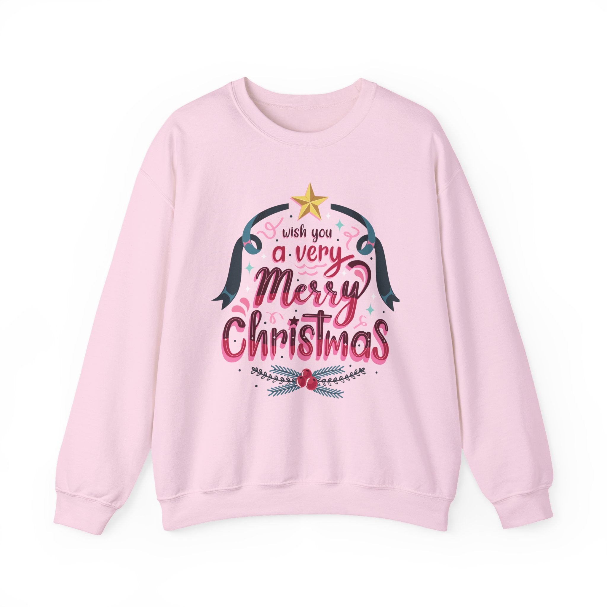 Merry Christmas Sweatshirt, Cozy Holiday Apparel, Unisex Christmas Gift, Festive Crewneck, Winter Wardrobe Essential