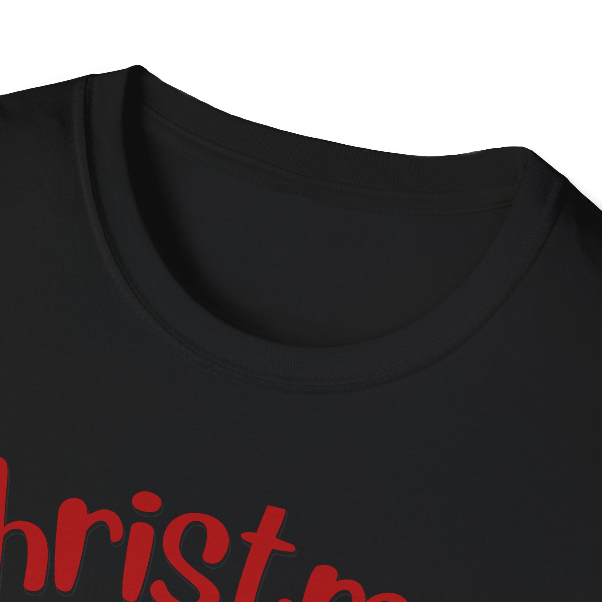 Christmas Themed Unisex Softstyle T-Shirt, Holiday Apparel, Festive Tee, Christmas Gift, Family Gatherings, Ugly Sweater Alternative