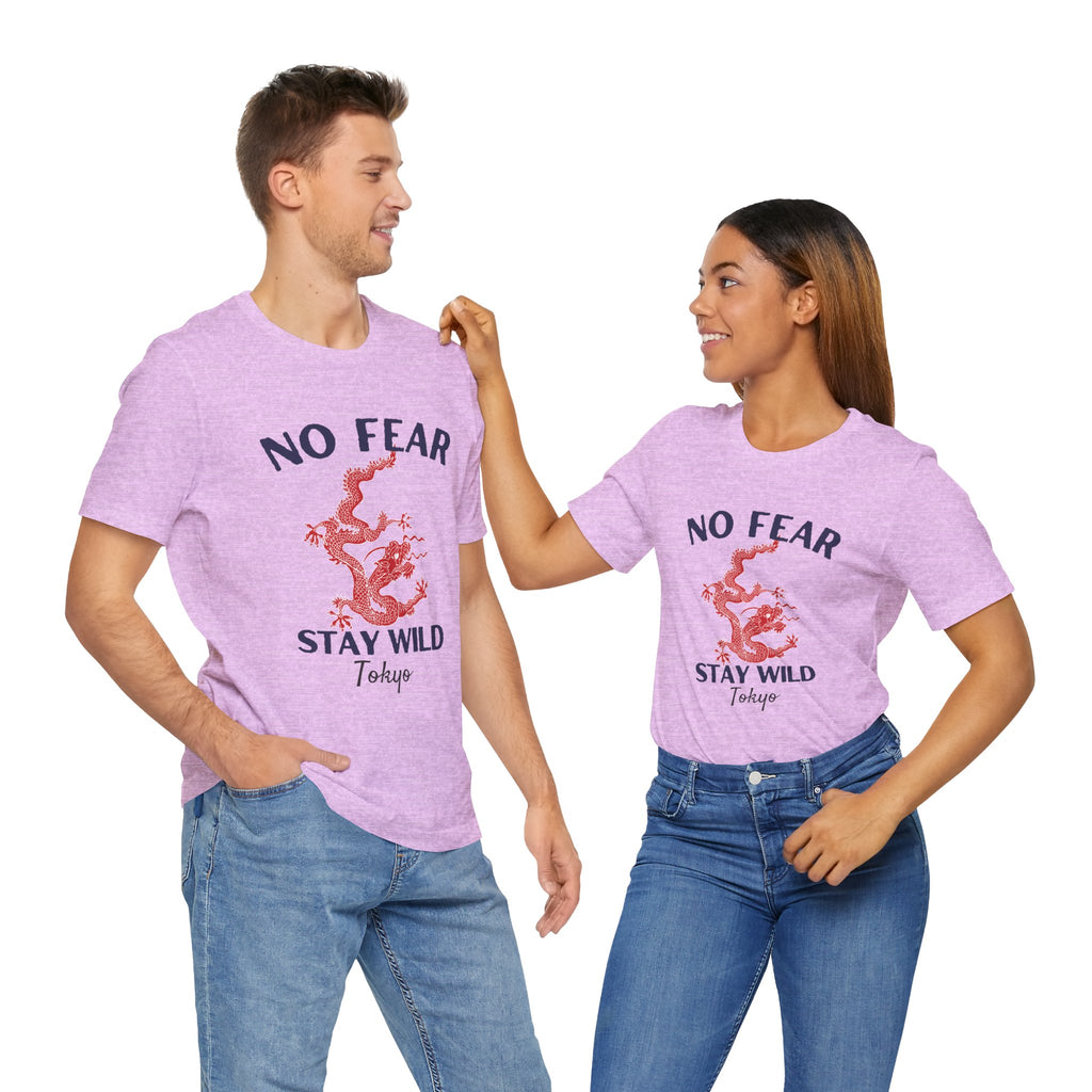 No Fear Stay Wild Unisex T-Shirt | Adventure Tee, Casual Wear, Gift for Nature Lovers, Inspirational Shirt, Summer Fashion