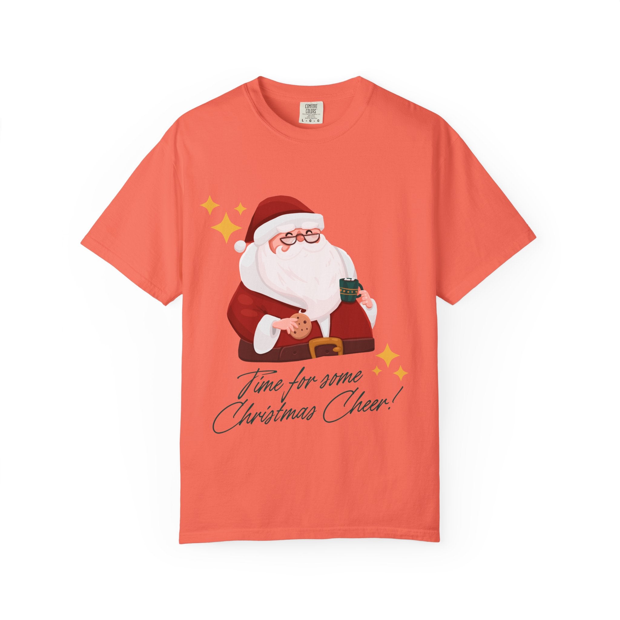 Festive Christmas T-Shirt, Holiday Apparel, Santa Graphic Tee, Unisex Christmas Gift, Seasonal Outfit, Cheerful Holiday Wear