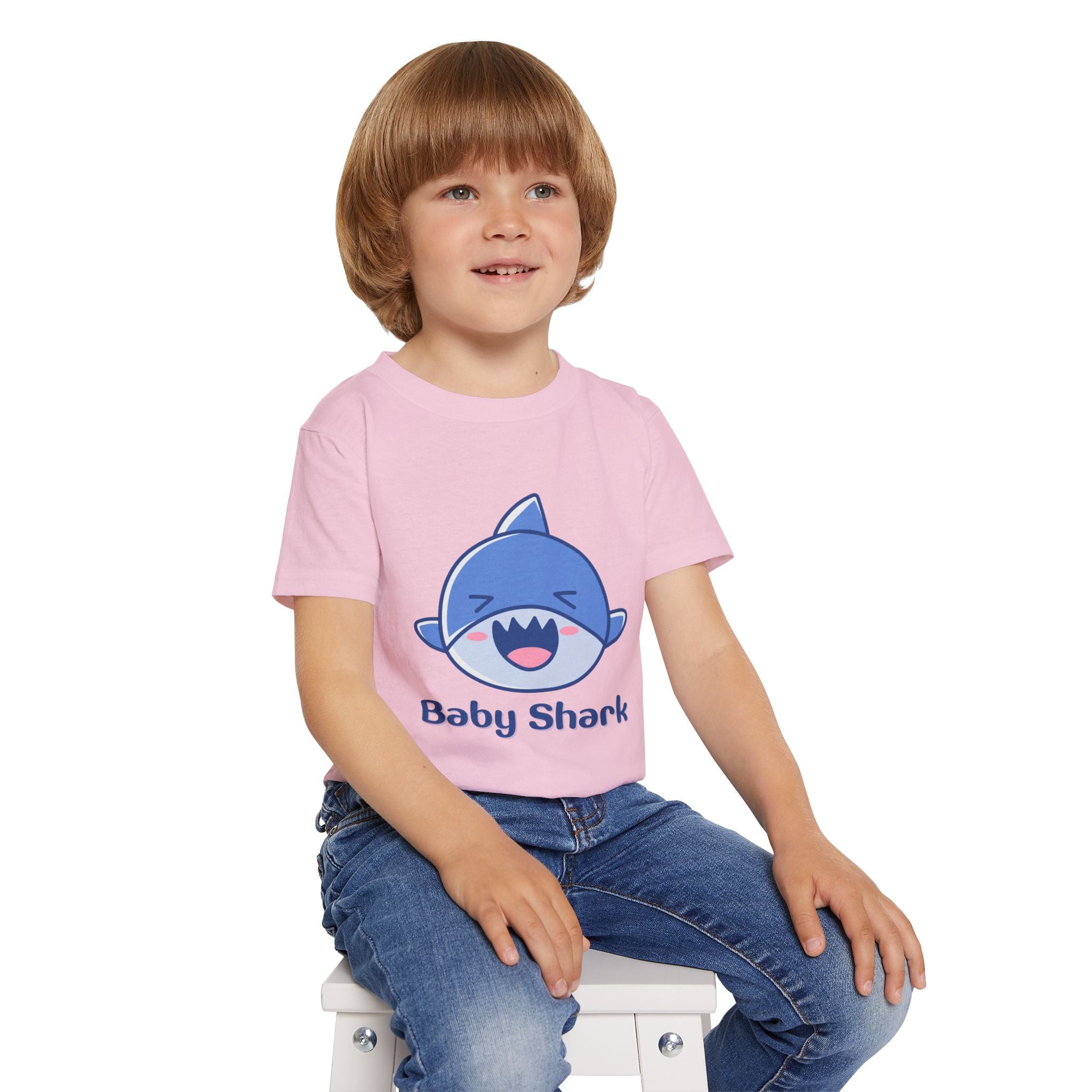 Baby Shark Toddler T-shirt, Cute Toddler Tee, Kid's Birthday Gift, Baby Shark Merchandise, Summer Kids Shirt, Ocean-Themed Apparel