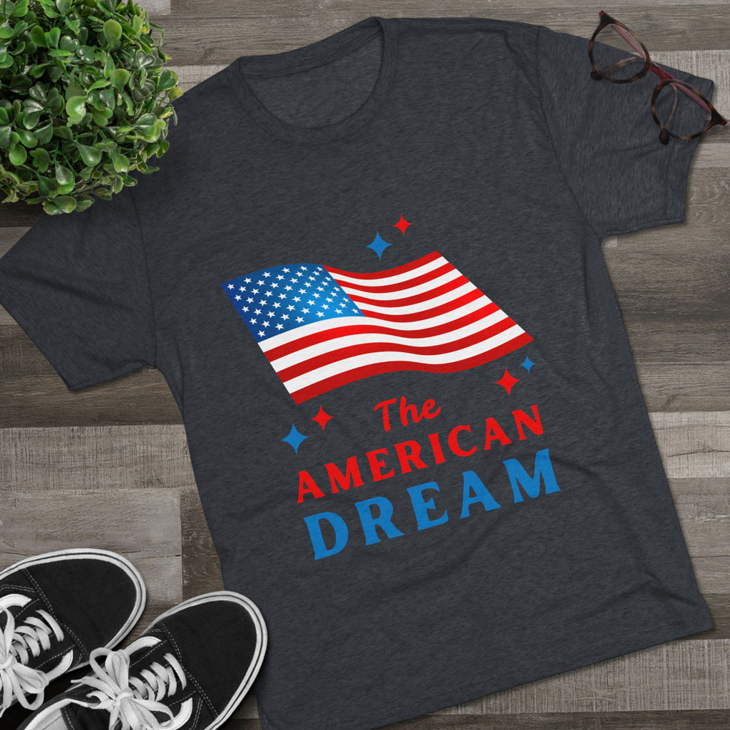 American Dream Unisex Crew Tee, Patriotic Shirt, Independence Day Tee, Casual Summer Top, Gift for Proud Americans