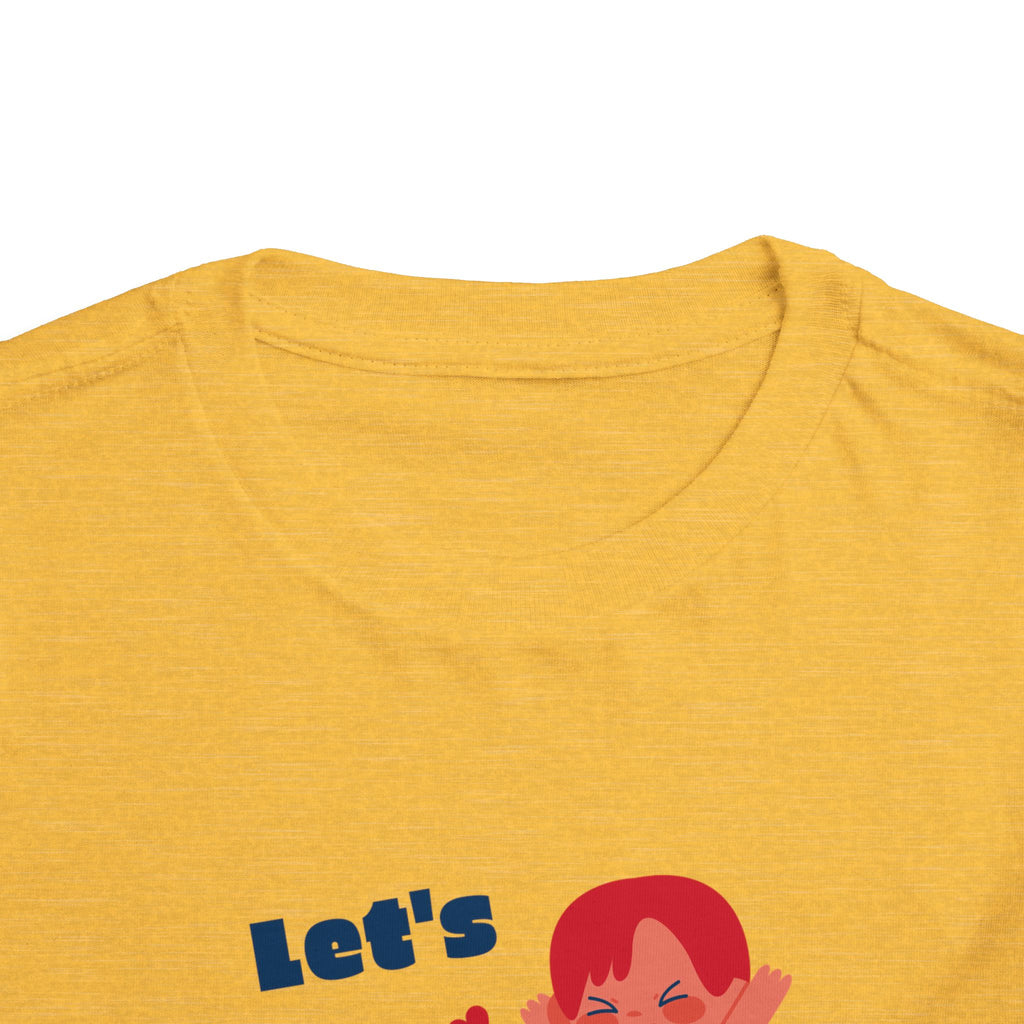 Playful Toddler Tee, Let's Play Shirt, Kids Short Sleeve Top, Fun Toddler Clothing, Adorable Kids Tee