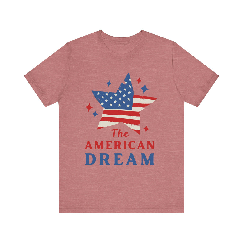 Patriotic T-Shirt, Independence Day Tee, American Dream Shirt, 4th of July Outfit, Stars and Stripes Tee Shirt