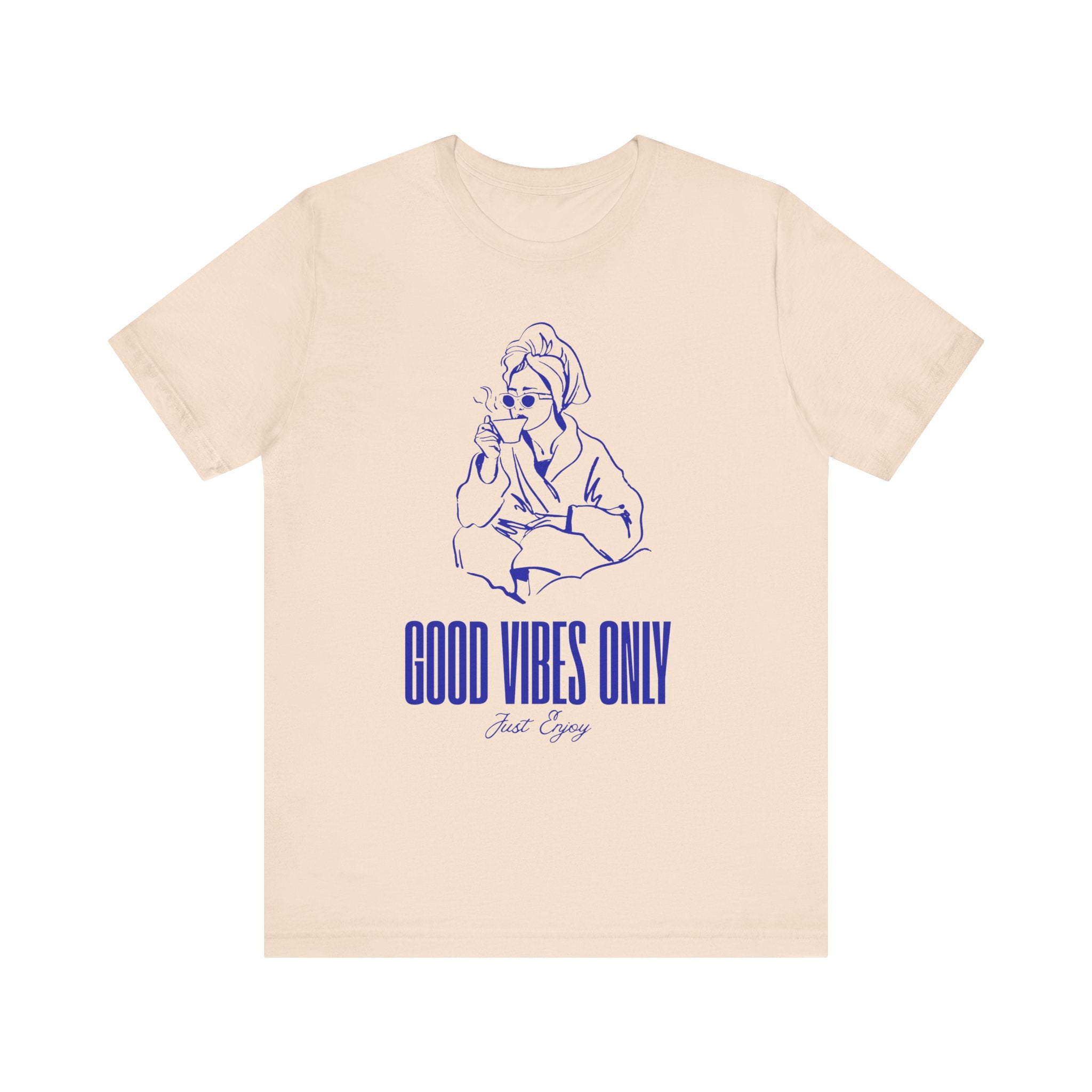 Good Vibes Only Unisex Jersey Tee - Relaxed Fit, Casual Outing, Gift for Friend, Positive Energy Shirt, Summer Wear