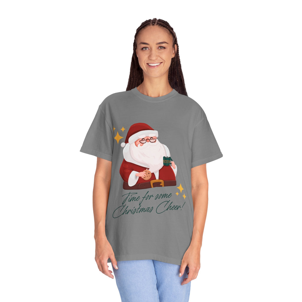 Festive Christmas T-Shirt, Holiday Apparel, Santa Graphic Tee, Unisex Christmas Gift, Seasonal Outfit, Cheerful Holiday Wear