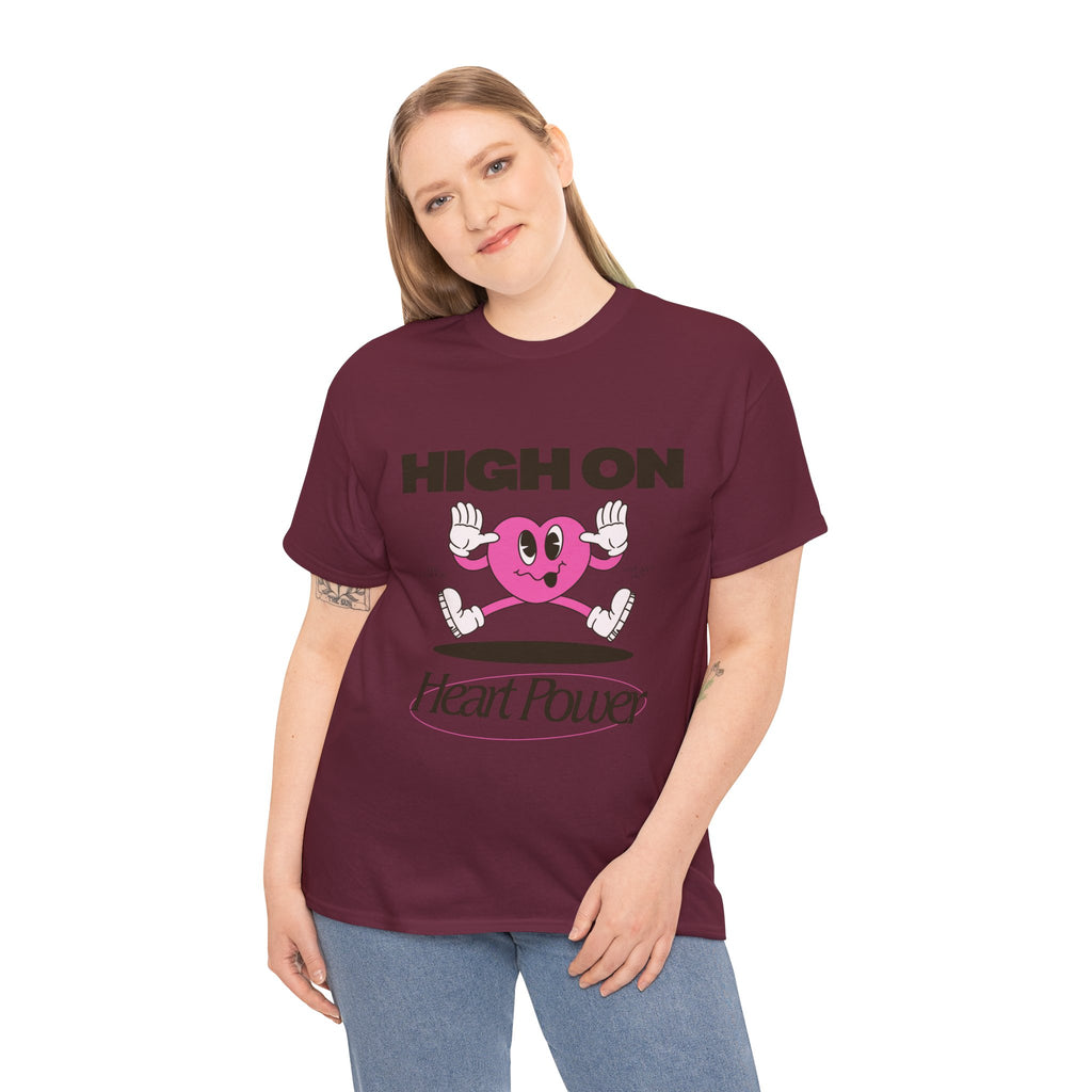 Heart Power Unisex T-Shirt Design | Graphic Tee for Men & Women | Streetwear Aesthetic T-Shirt