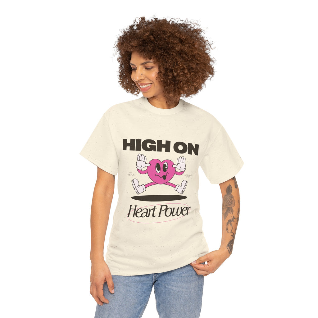 Heart Power Unisex T-Shirt Design | Graphic Tee for Men & Women | Streetwear Aesthetic T-Shirt