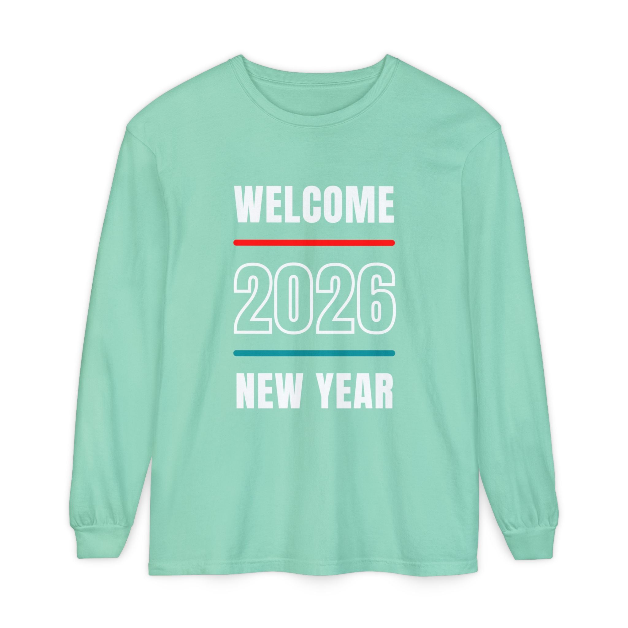 2026 New Year Long Sleeve T-Shirt | Unisex Cotton Tee for Celebration, Holiday Gift, Festive Apparel, Casual Wear