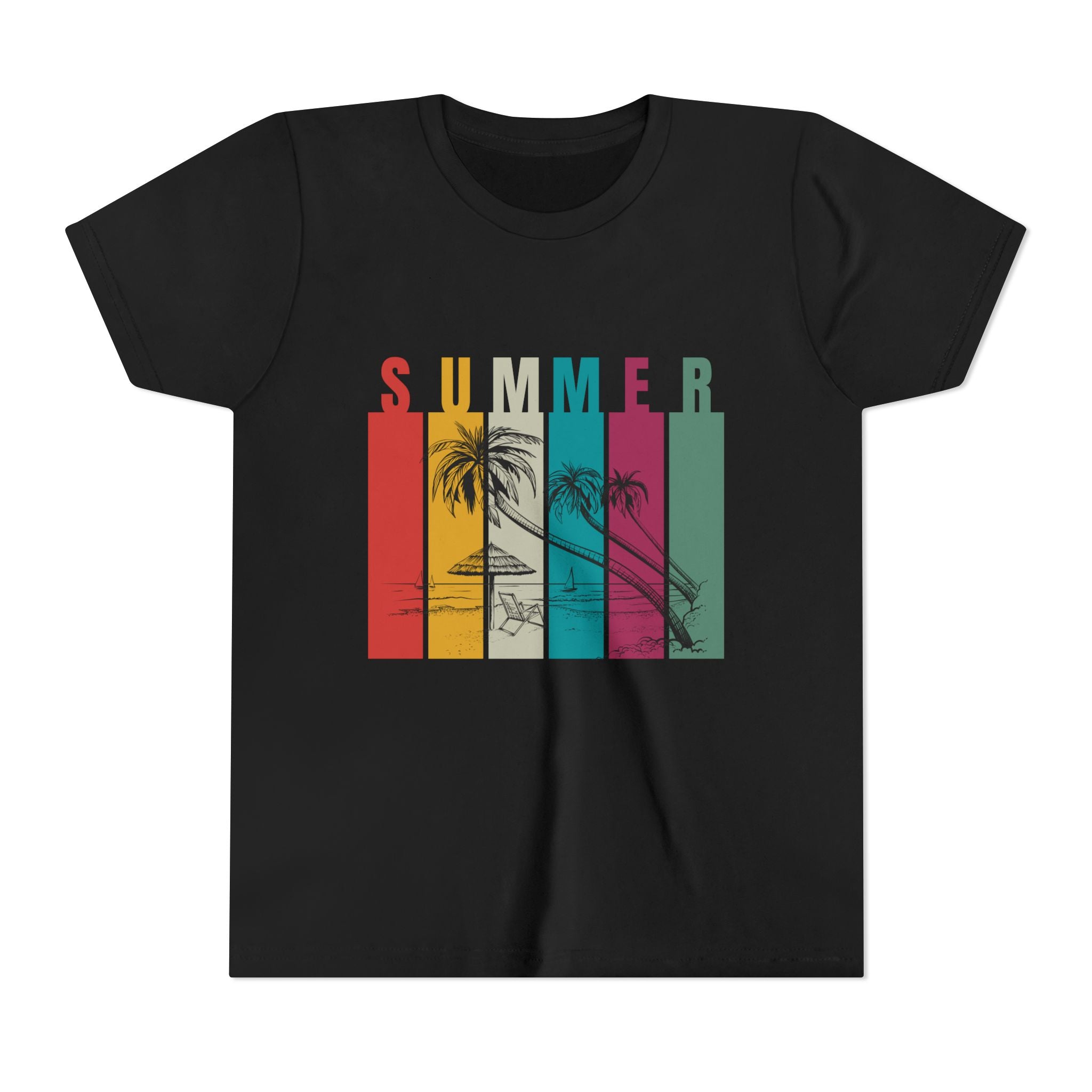 Summer Vibes Youth Tee | Cool Summer Shirt, Beachwear, Kids Summer Fashion, Vacation T-Shirt, Gift for Youngsters