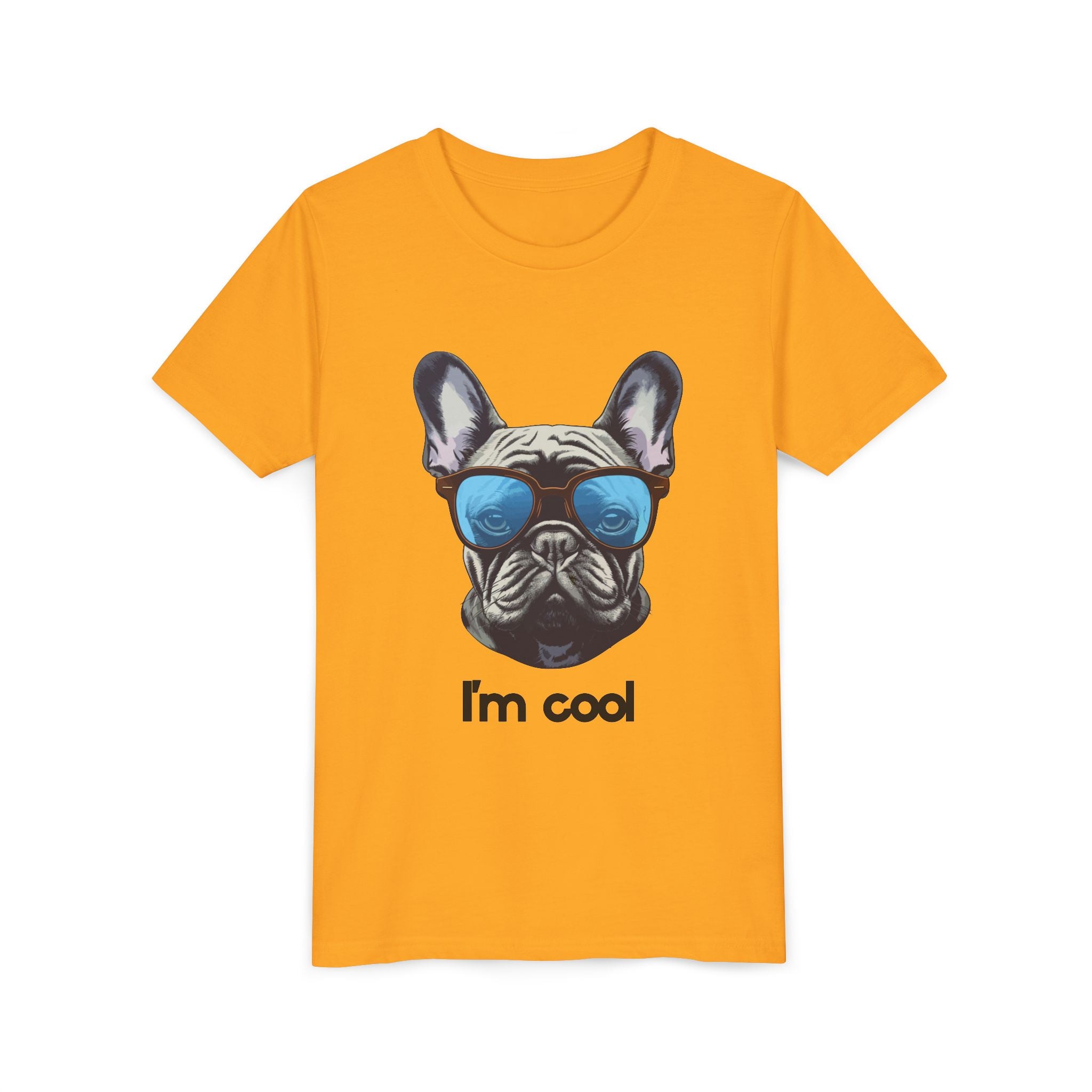 Cool French Bulldog Youth Tee - Fun Gift for Kids, Summer Wear, Pet Lovers, Birthday Present, Casual Style