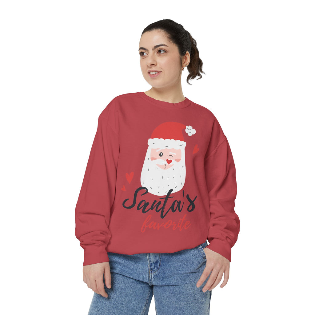Santa's Favorite Sweatshirt, Holiday Apparel, Gift for Christmas, Unisex Pullover, Festive Sweater, Cozy Sweatshirt