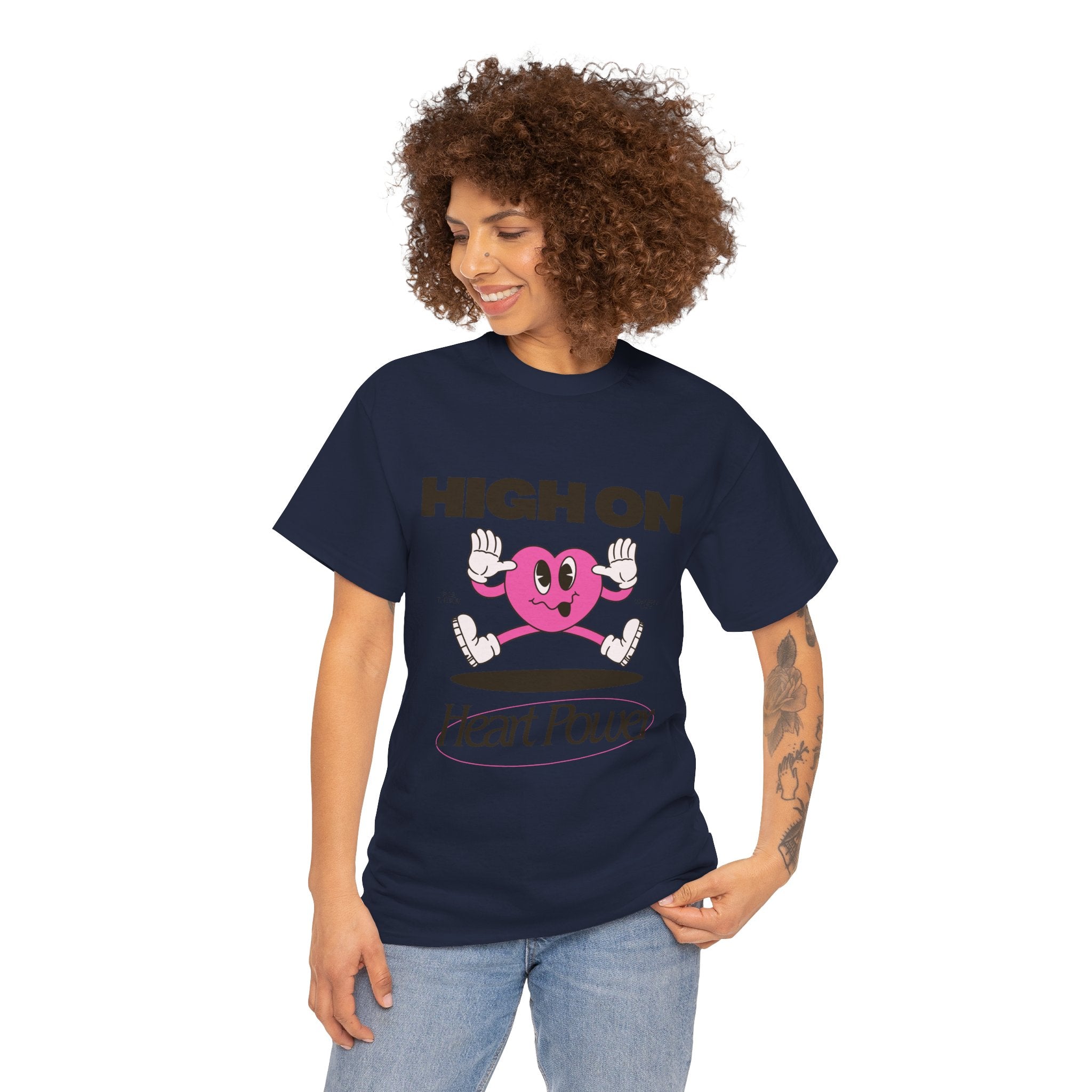 Heart Power Unisex T-Shirt Design | Graphic Tee for Men & Women | Streetwear Aesthetic T-Shirt