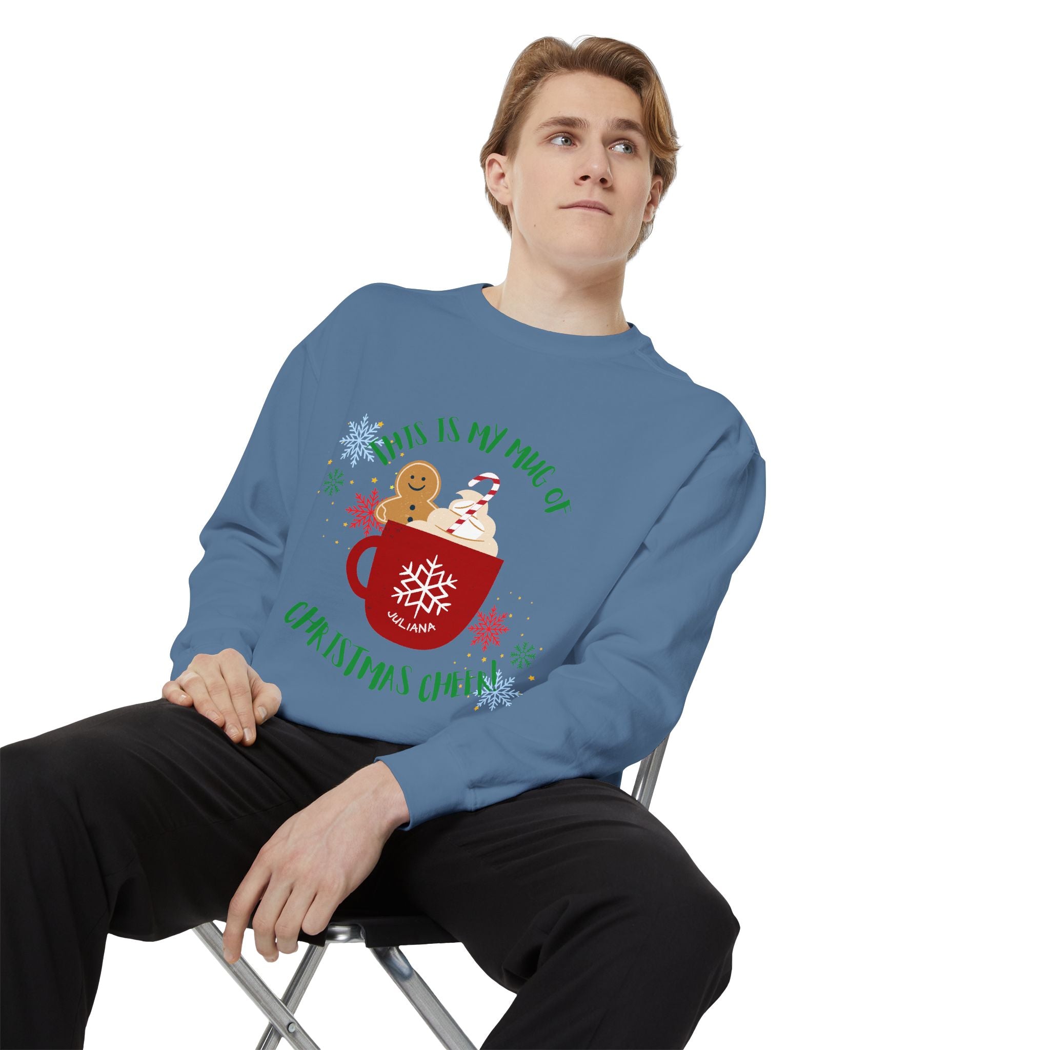 Cozy Holiday Sweatshirt with Festive Mug Design, Christmas Gift, Unisex Sweater, Winter Wardrobe Essential, Cute Holiday Apparel, [...]