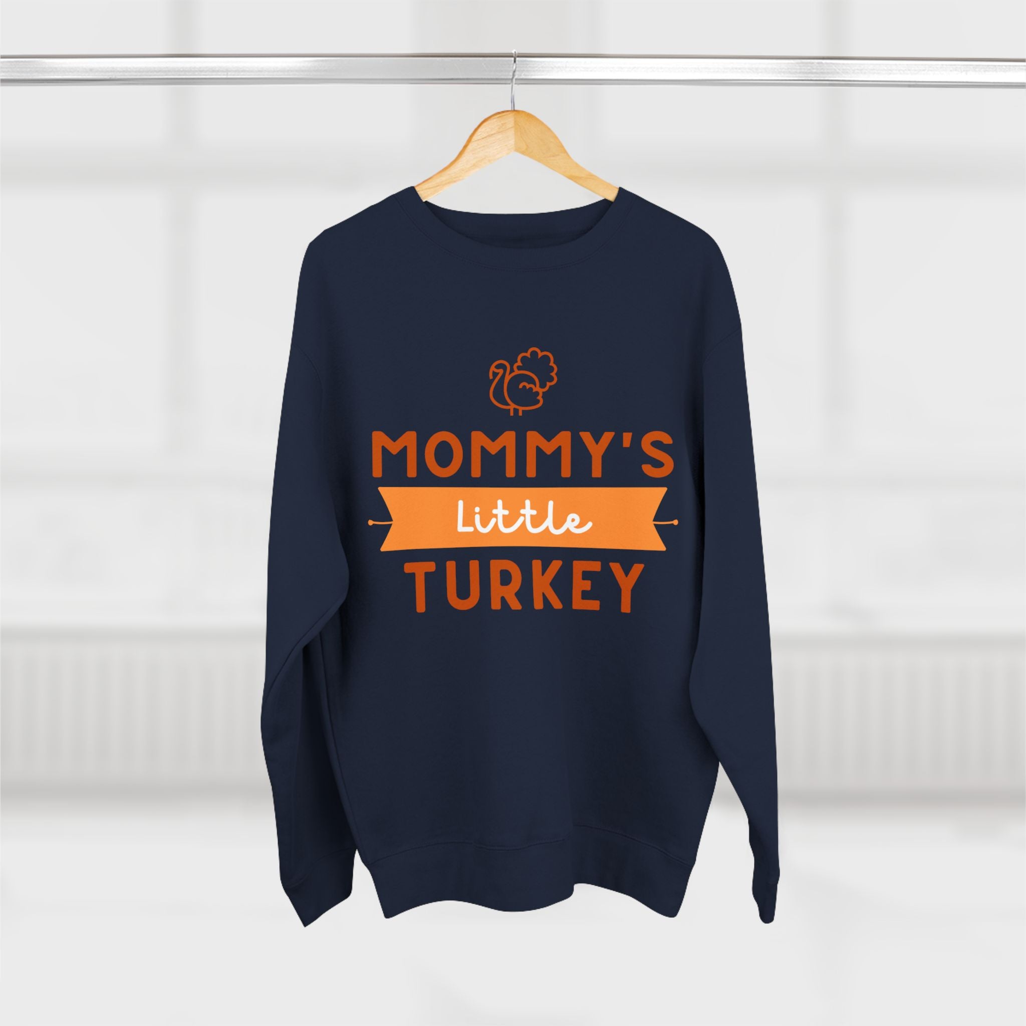 Mommy's Little Turkey Sweatshirt, Thanksgiving Sweater, Family Holiday Outfit, Unisex Crewneck, Festive Fall Apparel