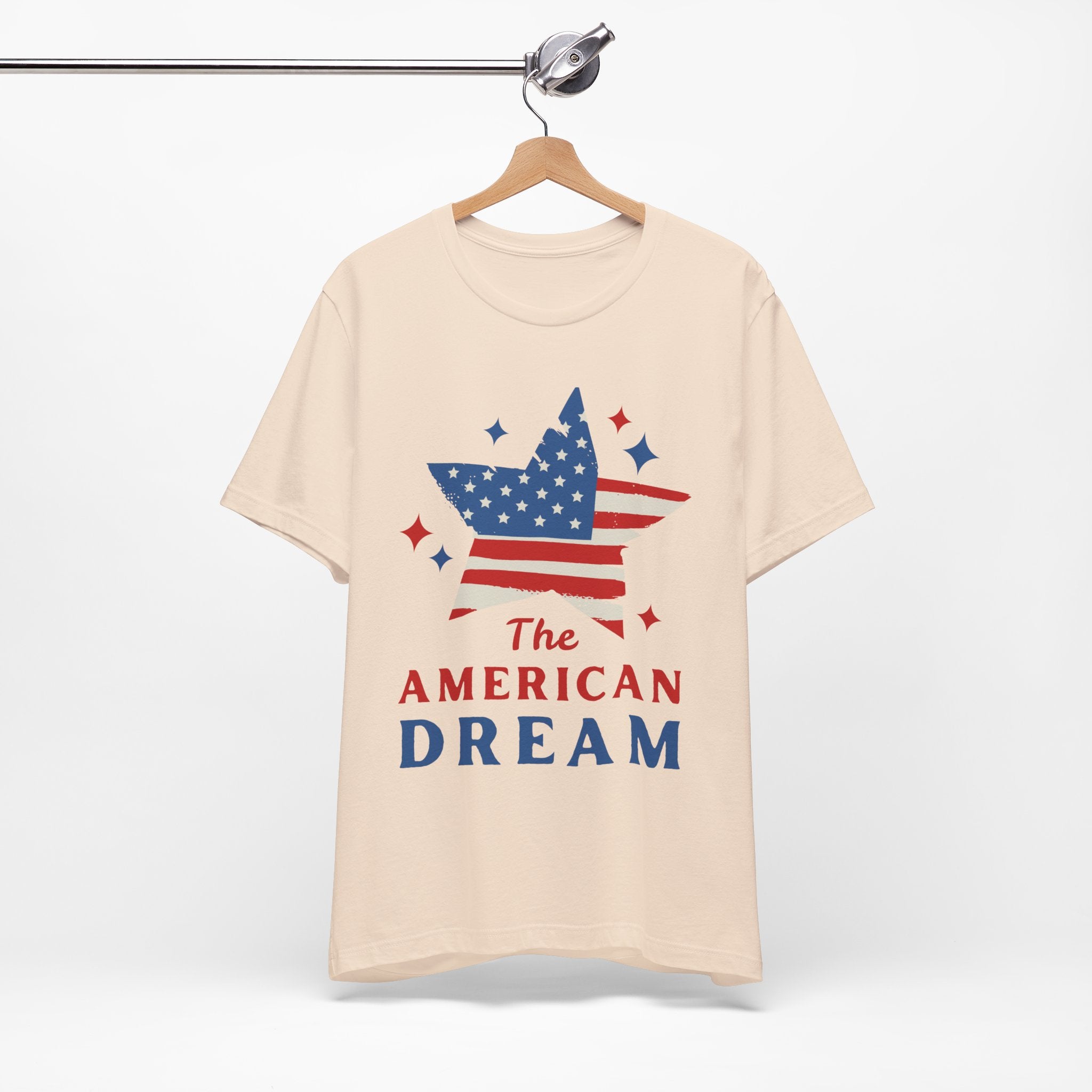 Patriotic T-Shirt, Independence Day Tee, American Dream Shirt, 4th of July Outfit, Stars and Stripes Tee Shirt