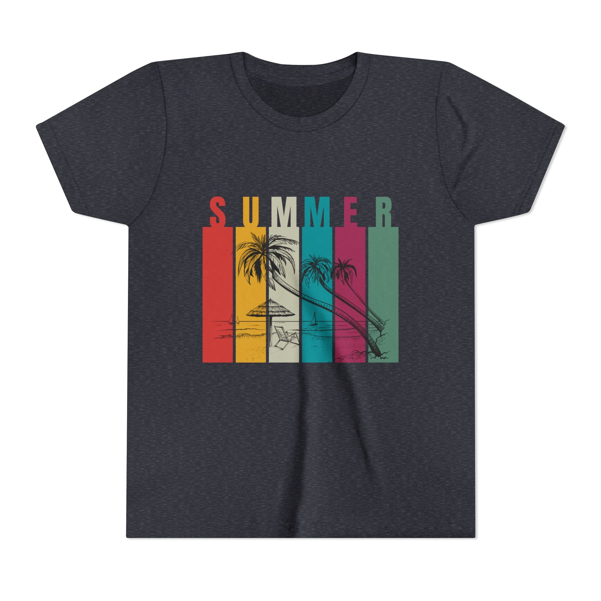 Summer Vibes Youth Tee | Cool Summer Shirt, Beachwear, Kids Summer Fashion, Vacation T-Shirt, Gift for Youngsters