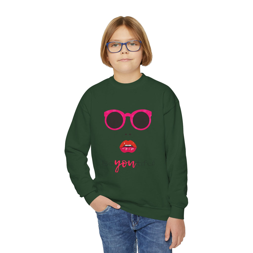 Be You Crewneck Sweatshirt | Youth Pullover | Trendy Sweatshirt for Girls | Unique Gift | Fashion Statement | Everyday Wear