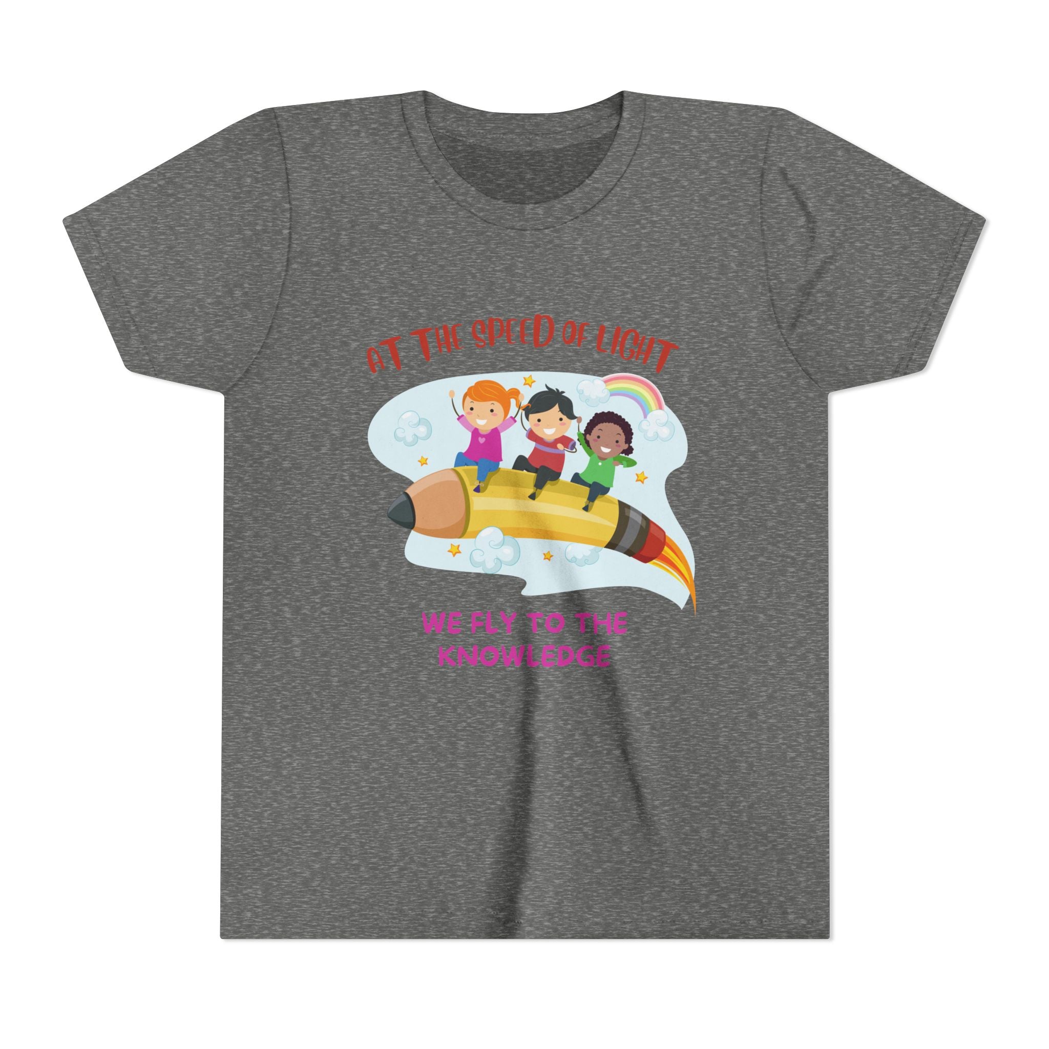 Kids Graphic Tee with Fun Rocket Design, Perfect for School, Birthdays, Science Lovers, Everyday Wear, Fun Gift