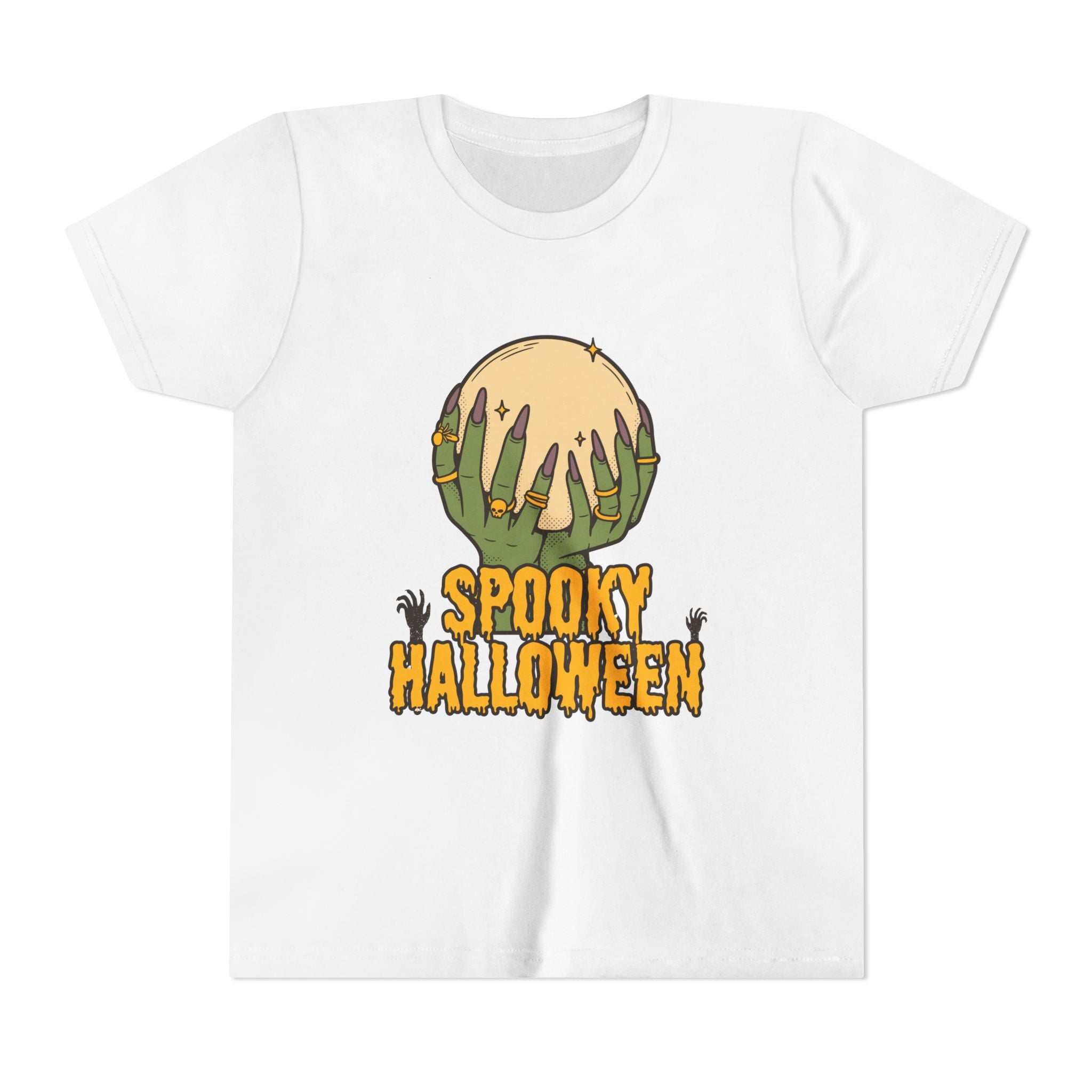 Spooky Halloween Youth Tee - Halloween T-Shirt, Kids Holiday Shirt, Trick or Treat Top, Fun Party Wear, Ghost & Ghouls Costume