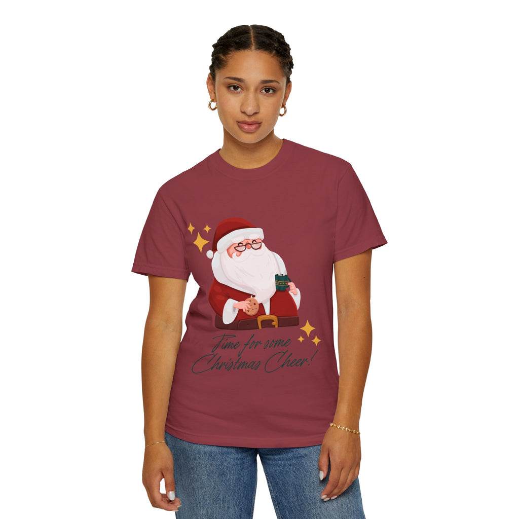 Festive Christmas T-Shirt, Holiday Apparel, Santa Graphic Tee, Unisex Christmas Gift, Seasonal Outfit, Cheerful Holiday Wear