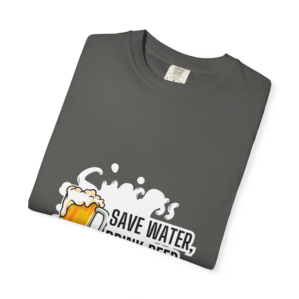 Beer Lovers Unisex T-Shirt, Fun Graphic Tee for Parties, Great Gift for Festivals, Casual Wear for Beer Enthusiasts, Save Water Drink Beer