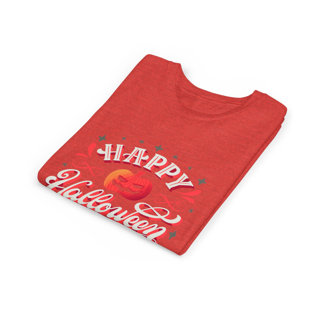 Halloween Youth Short Sleeve Tee, Kids Halloween T-Shirt, Pumpkin Graphic Tee, Spooky Season Clothes, Trick or Treat Shirt