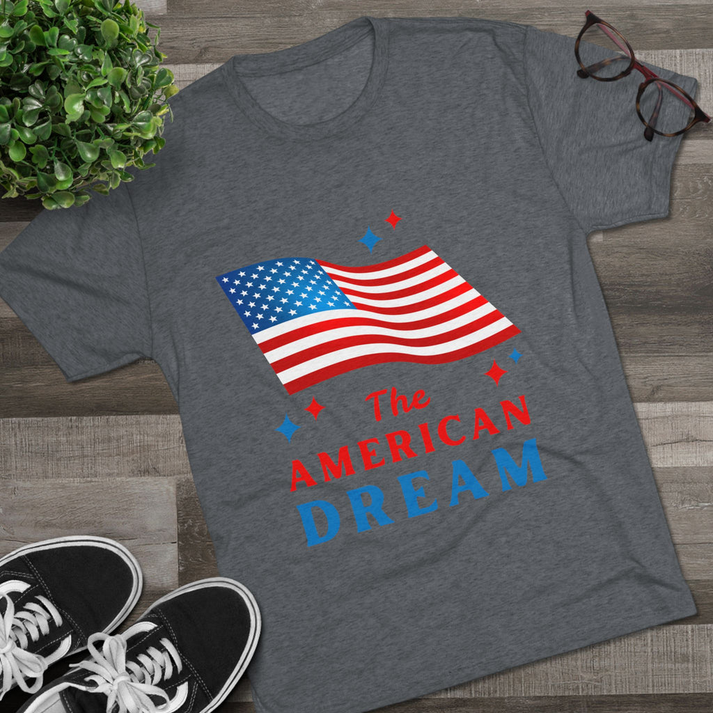 American Dream Unisex Crew Tee, Patriotic Shirt, Independence Day Tee, Casual Summer Top, Gift for Proud Americans