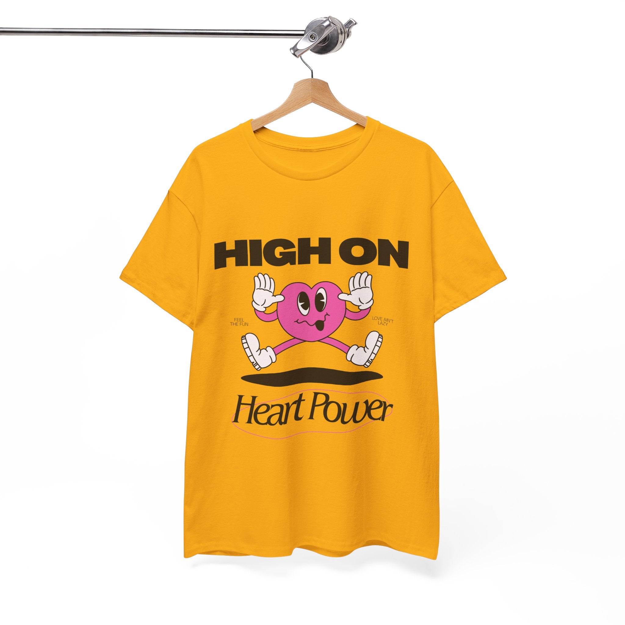 Heart Power Unisex T-Shirt Design | Graphic Tee for Men & Women | Streetwear Aesthetic T-Shirt