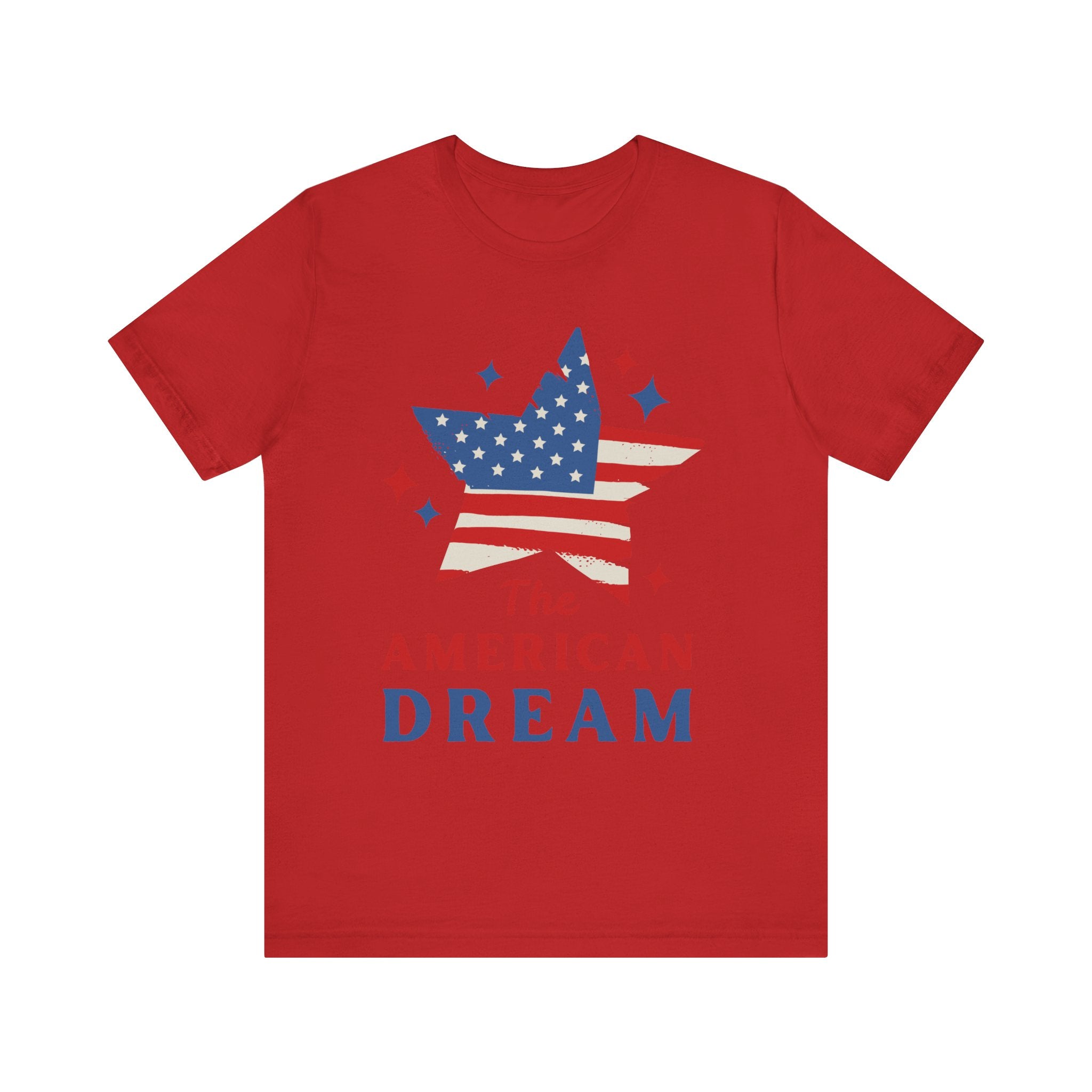 Patriotic T-Shirt, Independence Day Tee, American Dream Shirt, 4th of July Outfit, Stars and Stripes Tee Shirt