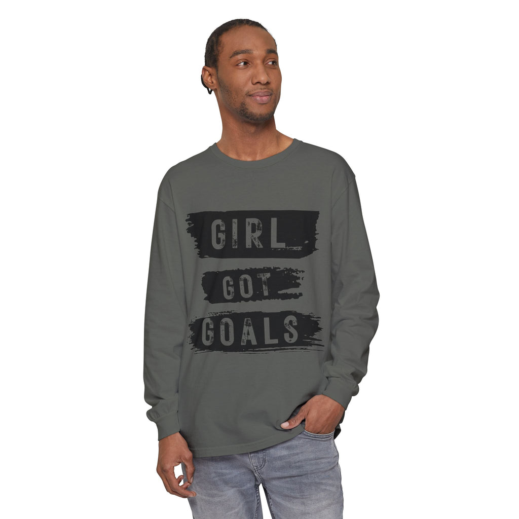 Girl Got Goals Long Sleeve T-Shirt | Motivational Apparel, Unisex Tees, Inspirational Gift, Casual Wear, Trendy Clothing