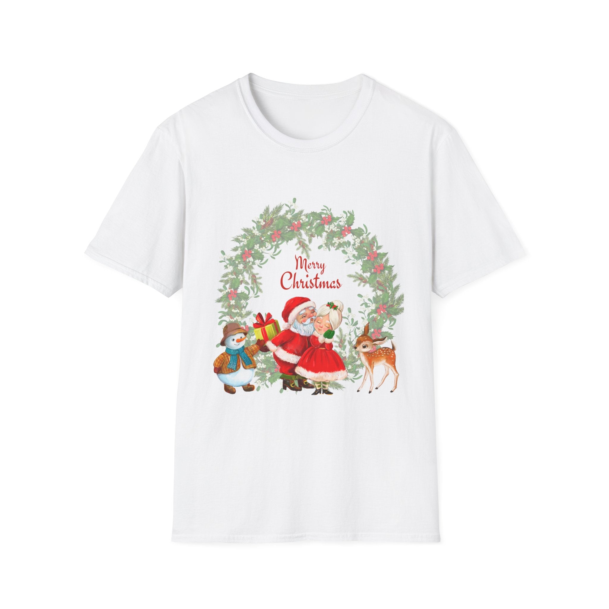 Merry Christmas Unisex T-Shirt, Festive Holiday Tee, Christmas Gift, Family Gathering Apparel, Winter Celebration Wear