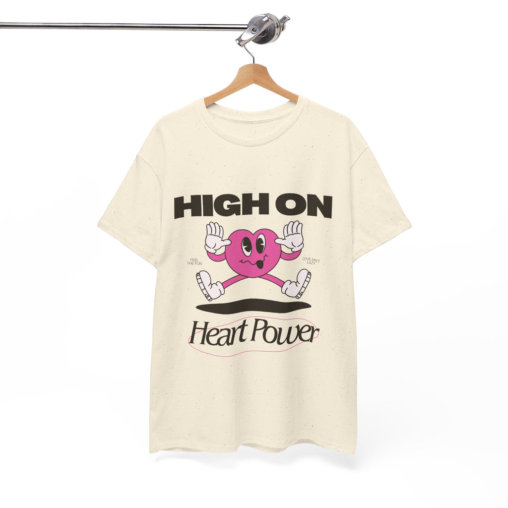 Heart Power Unisex T-Shirt Design | Graphic Tee for Men & Women | Streetwear Aesthetic T-Shirt